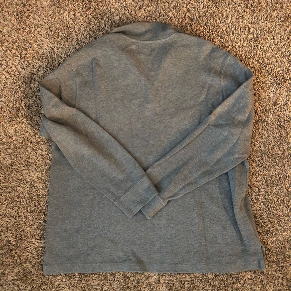 Men’s XL 1/4 Zip Ralph Lauren Grey Pullover - Picture 3 of 4
